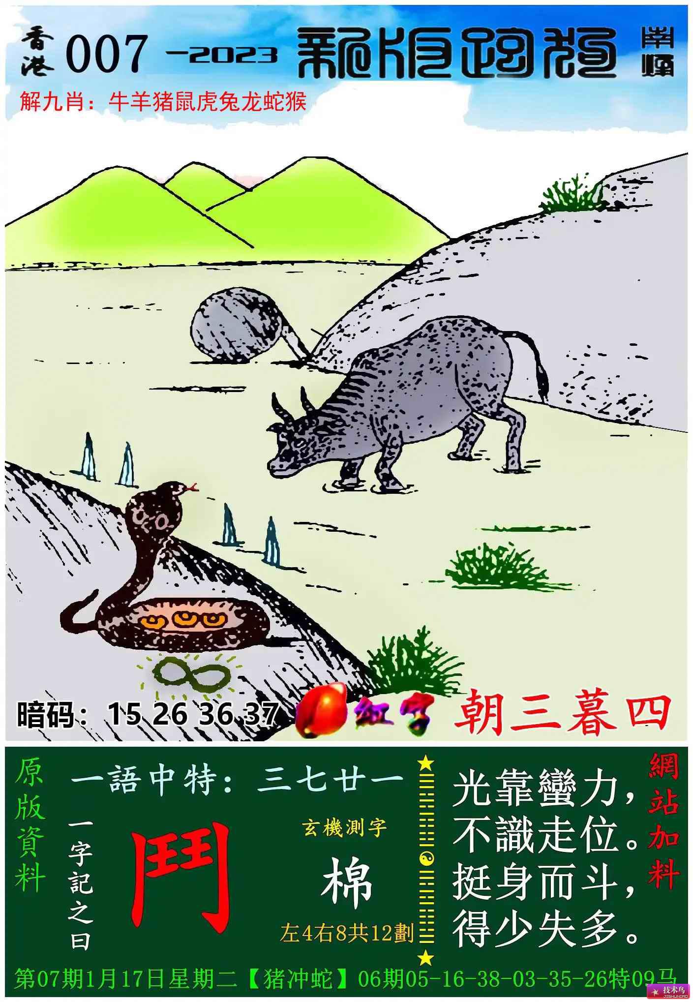 全新版跑狗圖解析