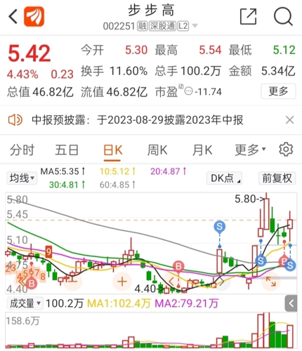 關(guān)于股票代碼002251步步高股票行情的全面解析，股票代碼002251步步高股票行情深度解析